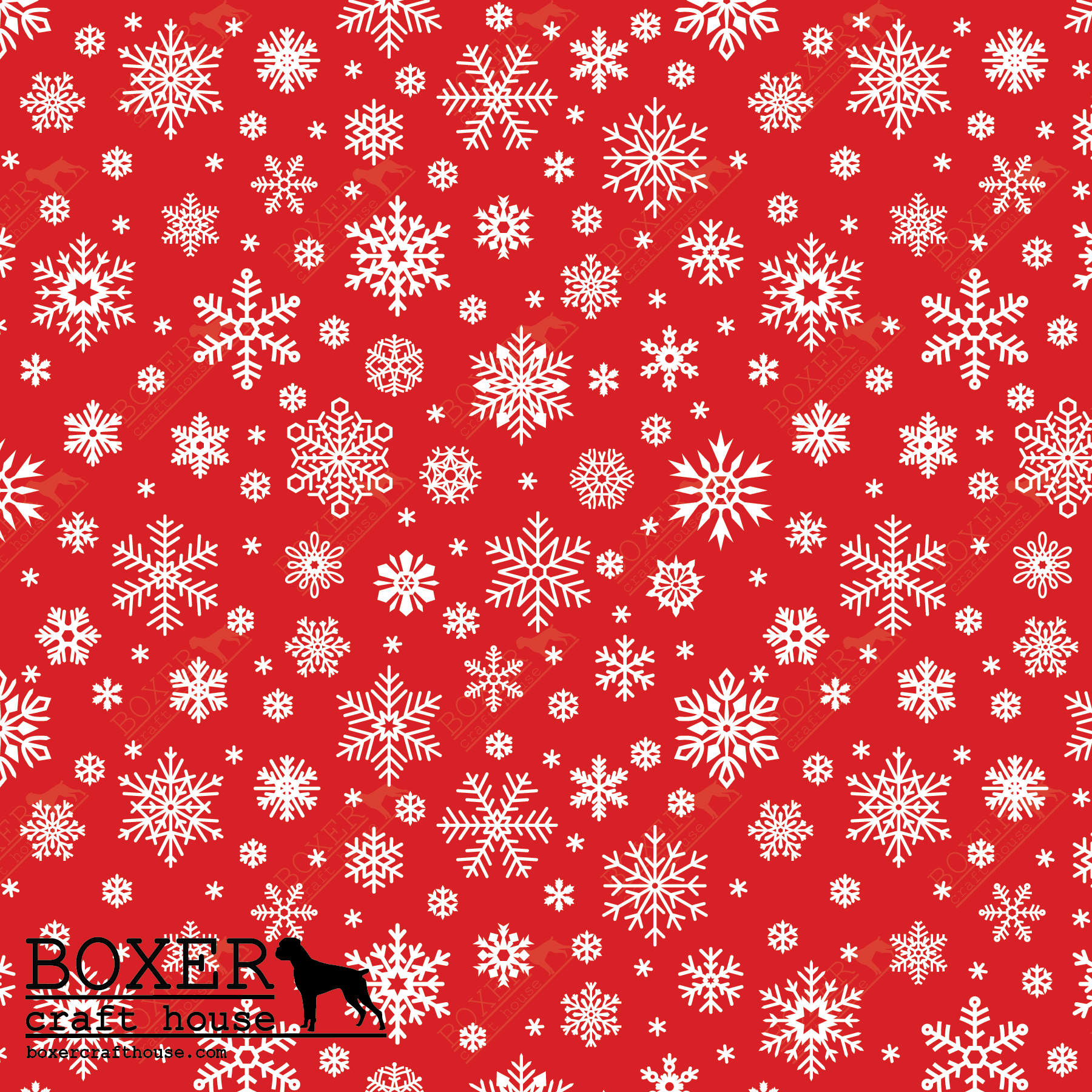 HTV Patterns - Snowflakes - Fiery Red – Boxer Craft House